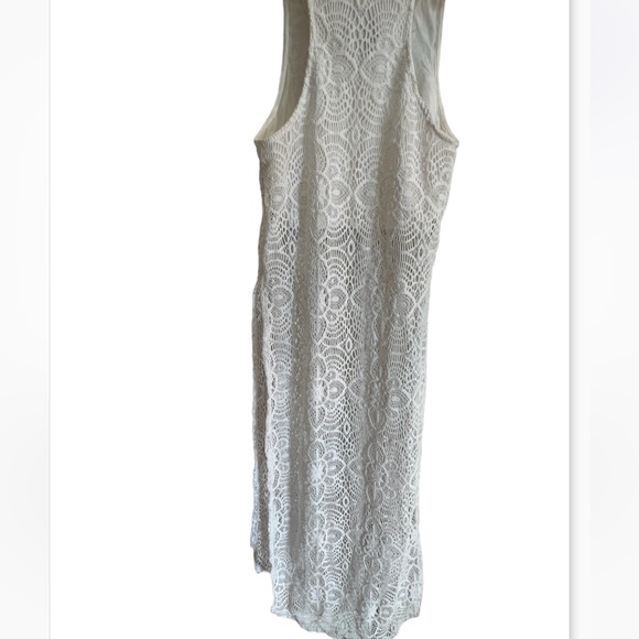 Express brand new crochet sheer maxi dress see thru design to wear over a piece - Picture 2 of 5